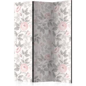 Artgeist Paravent Fleurs Toile intissee Rose