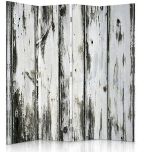 Legendarte Paravent - Cloison Rustic Wood cm 145x170 (4 volets) Gris 145x170x2cm