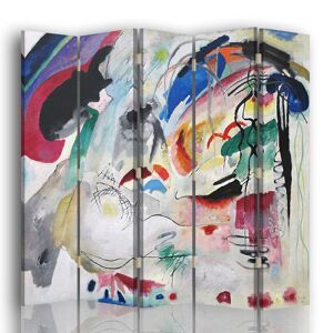 Legendarte Paravent Improvisation - Wassily Kandinsky cm 180x170 (5 volets) Multicolore 180x170x2cm