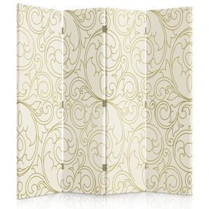 Legendarte Paravent cloison Ornate Pattern 145x180cm (4 volets) Beige 145x170x2cm