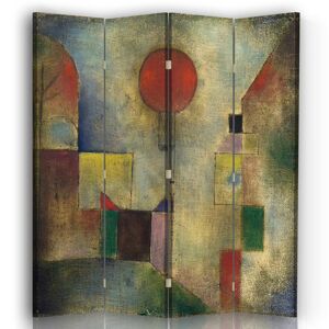 Legendarte Paravent cloison Ballon Rouge - Paul Klee 145x180cm (4 volets)