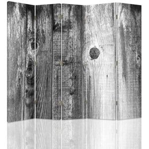 Legendarte Paravent - Cloison Black And White Wood cm 180x170 (5 volets) Gris 180x170x2cm