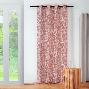 Linder Voilage imprimé floral polyester cuivre 145x280 cm