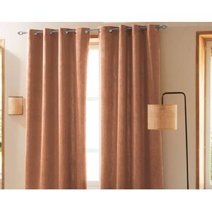 Becquet Rideau 135x180 en polyester rose saumon