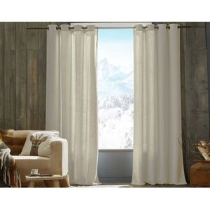 Becquet Rideau 135x250 en polyester beige creme