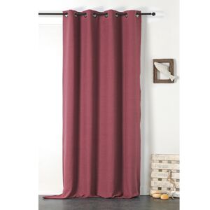 Linder Rideau en 100% lin libeccio bordeaux 135x255 cm