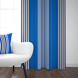 Maison Jean-Vier Rideau coton bleu 176x250 cm Bleu 250x1x176cm