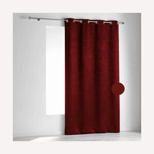 Linder Rideau en velours fiore polyester/velours rouge 140x260 cm