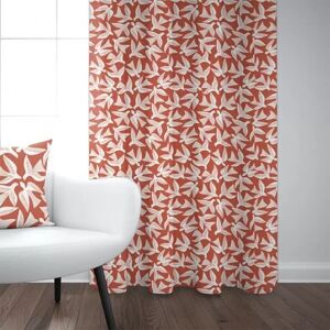 Maison Jean-Vier Rideau Bakea Terracotta 150 x 250 cm Orange 150x1x250cm