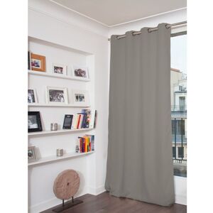 Moondream Rideau occultant total velours gris 135 x 260