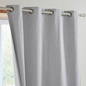 Becquet Lot de 2 rideau occultant 135x260 gris en polyester