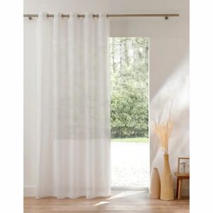 Blancheporte Panneau voile uni finition œillets - BlancheporteUn panneau en voile unicolore au tissage fin et soyeux, qui sait jouer avec la lumière pour donner une jolie ambiance à votre intérieur !Panneau : largeur 300 x hauteur 240cmBlanc