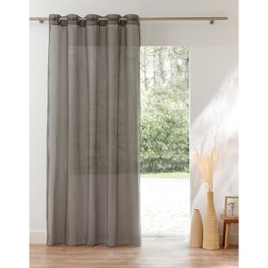 Panneau voile uni finition ?illets - BlancheporteUn panneau en voile unicolore au tissage fin et soyeux, qui sait jouer avec la lumiere pour donner une jolie ambiance a votre interieur !Panneau : largeur 300 x hauteur 240cmGris