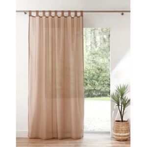 Panneau voile uni finition pattes - Blancheporte Taupe Panneau : largeur 175 x hauteur 240cm