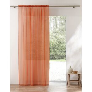 Blancheporte Panneau voile uni finition galon fronceur - BlancheporteIdéal pour voir la vie en couleur, ce panneau en voile au tissage fin et soyeux joue avec la lumière et est vraiment facile à vivre.Panneau : largeur 175 x hauteur 240cmOrange