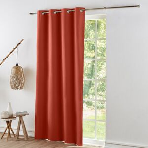 Colombine Rideau occultant bachette uni - Rideau : Largeur 135 X Hauteur 260cm - Orange - ColombineLe rideau occultant pur coton de Colombine®, une valeur sûre grâce à son tissu noble et son innovation triple enduction !Rideau : largeur 135 x hauteur 260c