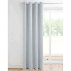 Blancheporte Rideau occultant uni satine finition oeillets - Colombine Gris RIdeau occultant : largeur 135 x hauteur 180 cm