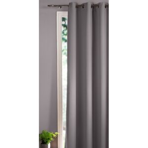 Rideau occultant uni satine finition oeillets - Rideau Occultant : Largeur 135 X Hauteur 180 Cm - Gris - ColombineCe rideau occultant decore et vous protege de la lumiere, du bruit, du froid et de la chaleur. La qualite Colombine® en plus !RIdeau occultan