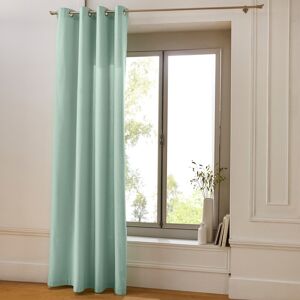 Blancheporte Rideau bachette uni tamisant oeillets - Colombine Vert Rideau : largeur 135 x hauteur 180cm