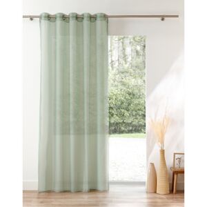 Blancheporte Panneau voile uni finition œillets - BlancheporteUn panneau en voile unicolore au tissage fin et soyeux, qui sait jouer avec la lumière pour donner une jolie ambiance à votre intérieur !Panneau : largeur 140 x hauteur 145cmVert