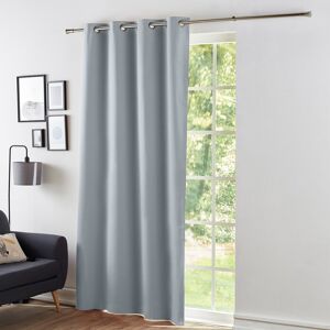 Blancheporte Rideau occultant bachette uni - Colombine Gris Rideau : largeur 135 x hauteur 260cm