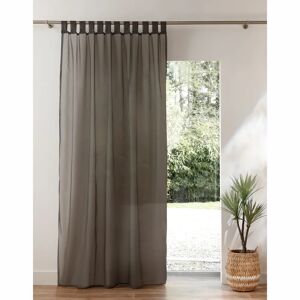 Panneau voile uni finition pattes - BlancheporteIdeal pour voir la vie en couleur, ce panneau en voile au tissage fin et soyeux joue avec la lumiere et est vraiment facile a vivre. Panneau : largeur 240 x hauteur 240cmGris