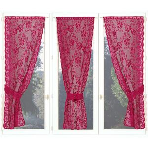 Blancheporte Rideau guipure - triptyque - Blancheporte Rose Rideau : largeur 90 x hauteur 220cm