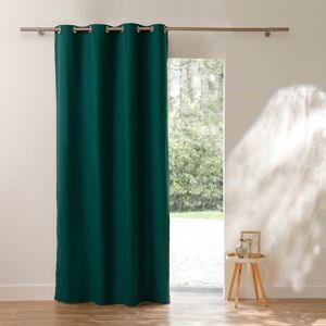 Blancheporte Rideau occultant bachette uni - Colombine Vert Rideau : largeur 135 x hauteur 260cm