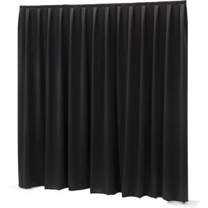 Sonstige Wentex P&D; Curtain - Dimout, 260 gram/m² Plissé, 300 (L) x 400 (H) cm, 260 g / m², noir - Tissus et filets