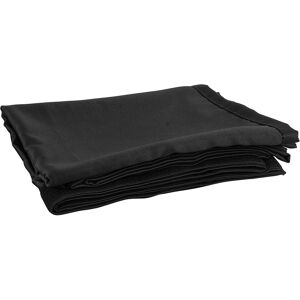 Wentex P&D; Curtain MCS 300 g/m² Noir - 330 (l) x 300 (h) cm - plissé - Tissus et filets