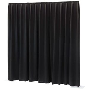 Sonstige Wentex P&D; Curtain - Dimout, 260 gram/m² Plisse, 300 (L) x 300 (H) cm, 260 g / m², noir - Tissus et filets