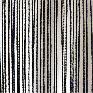 Sonstige Wentex String Curtain Black, 220 gram/m² 3 m de long, noir - Tissus et filets