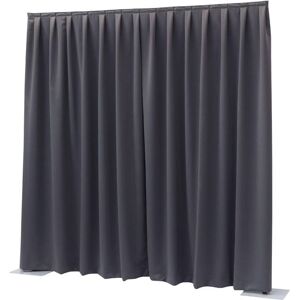 Sonstige Wentex P&D; Curtain - Dimout, 260 gram/m² Plissé, 300 (L) x 300 (H) cm, 260 g / m², gris foncé - Tissus et filets