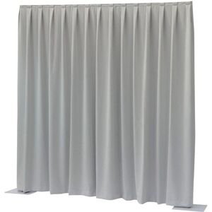 Sonstige Wentex P&D; Curtain - Dimout, 260 gram/m² Plissé, 300 (L) x 400 (H) cm, 260 g / m², gris clair - Tissus et filets