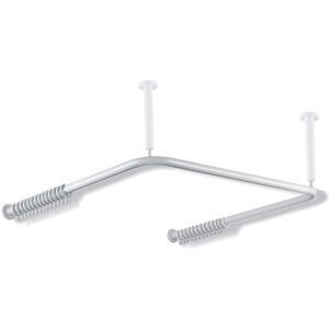 Hewi 801 tringle a rideaux 801.34.30033 1000 x 1000 mm, 28 anneaux a rideaux, rubinrot , pour rubinrot de douche