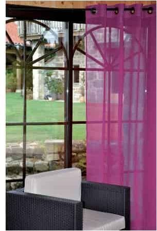 Voilage fuchsia -