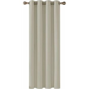 VidaXL Tende Oscuranti con Anelli 2 pz Beige in Velluto 140x175 cm