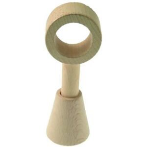 Leroy Merlin Supporto singolo chiuso Ø28mm Malmo in legno rovere sbiancato 12cm