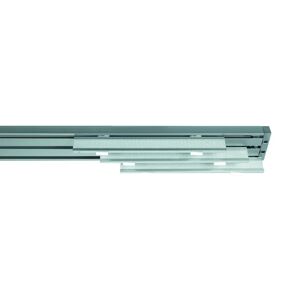 Leroy Merlin Binario per pannello giapponese singolo 3 vie Cruiser alluminio 170 cm grigio