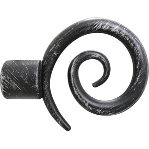 Leroy Merlin Kit bastone per tenda estensibile da 170 a 300 cm Spirale in ferro ottonato argento, nero Ø 19 mm