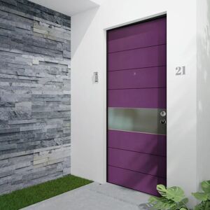 Master Porta blindata  Violet viola/viola L 90 x H 210 cm apertura sinistra