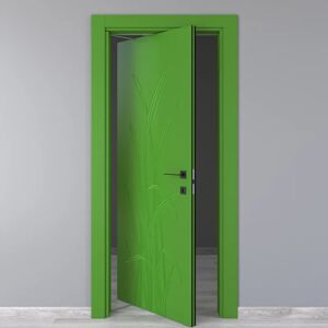 COOPLEGNO Porta rototraslante Blades Green verde L 70 x H 210 cm sinistra