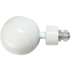 Inspire Finale per bastone Maya EASY FIX sfera in alluminio dipinto bianco Ø 20 mm , 2 pezzi