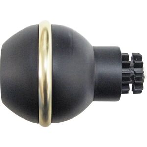 Inspire Finale per bastone Graph EASY FIX sfera in acciaio nero Ø 28 mm , 1 pezzo