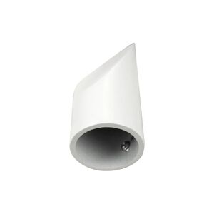 Inspire Finale per bastone Camaleonte triangolo in alluminio verniciato bianco Ø 20 mm , 2 pezzi
