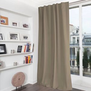 MOONDREAM Tenda occultante Rrevolution beige scuro, fettuccia e passanti nascosti 135x280 cm