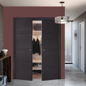 Leroy Merlin Porta per armadio Oxford marrone L 140 x H 210 cm