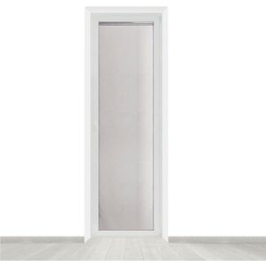 JBY Tendina a vetro semi-filtrante Shali grigio, passanti nascosti 60x240 cm