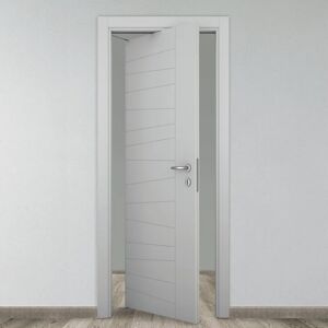 COOPLEGNO Porta rototraslante Madera grigio L 70 x H 210 cm sinistra