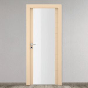 COOPLEGNO Porta battente Madera Vetrata beige L 70 x H 210 cm destra